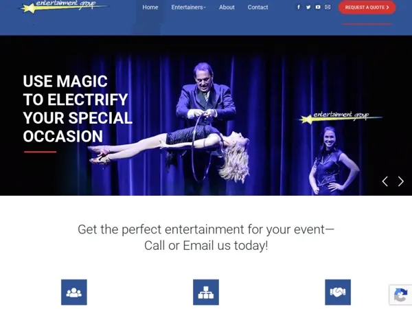 Entertainment Group website