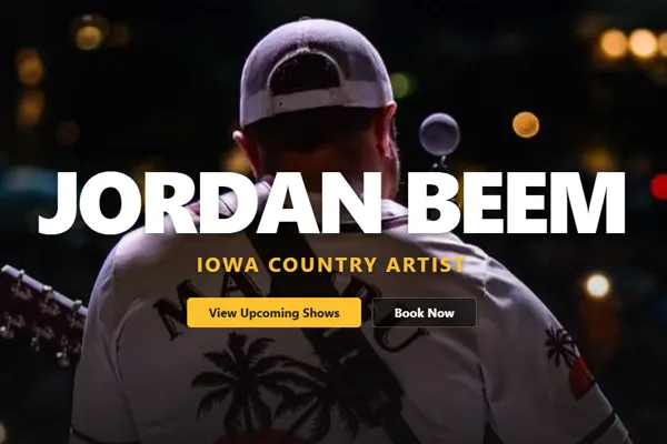 Jordan Beem Music website