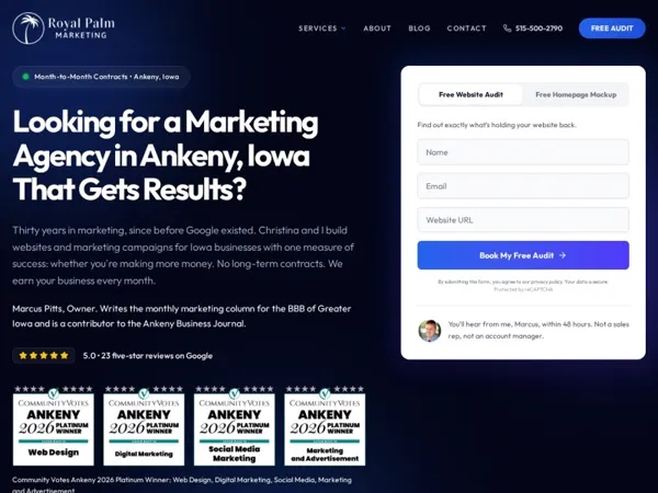 Royal Palm Marketing website