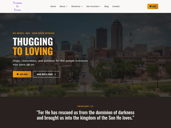 Thugging To Loving website